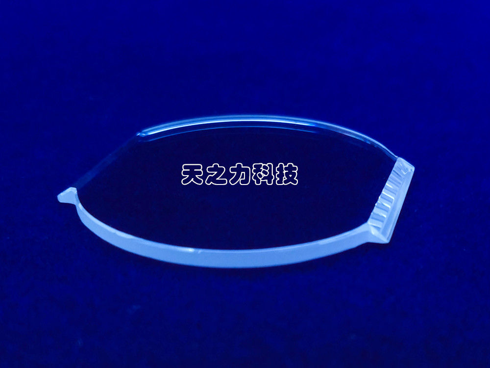 Circular Plane Sapphire Crystal Lens Cover , High Precision Laser Cut Sapphire Optical Window